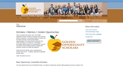 Desktop Screenshot of goldenopportunityscholars.org